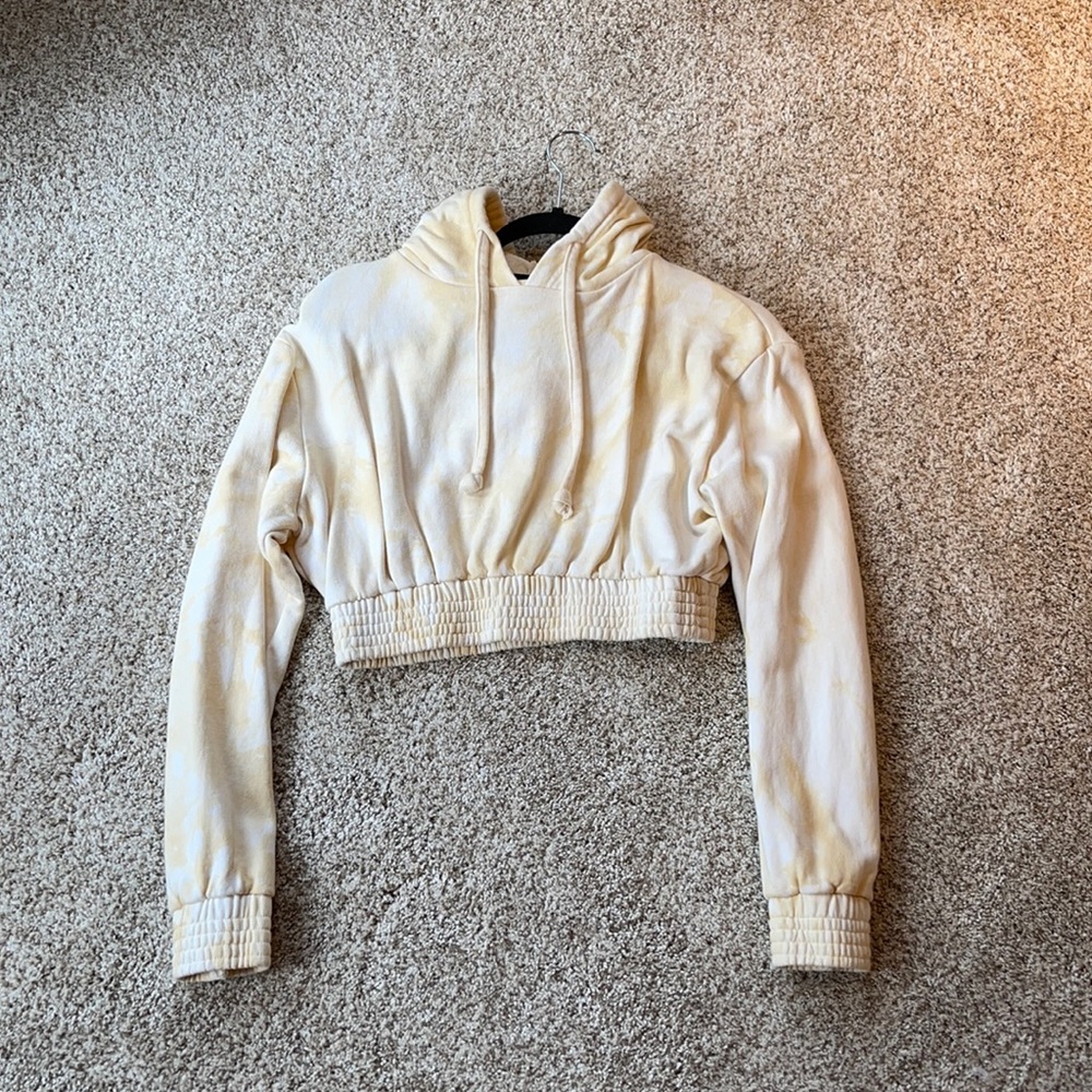 Matching sweatshirt crop top